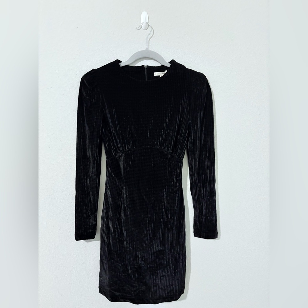 Whimsy and Row Vivian Black Velvet Dress
